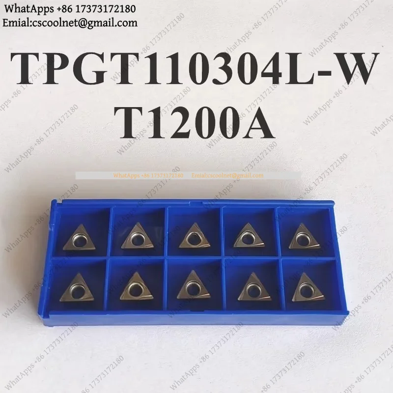 TPGT110304L-W T1200A Cermet Inserts For CNC Boring Bar Steel Cutting