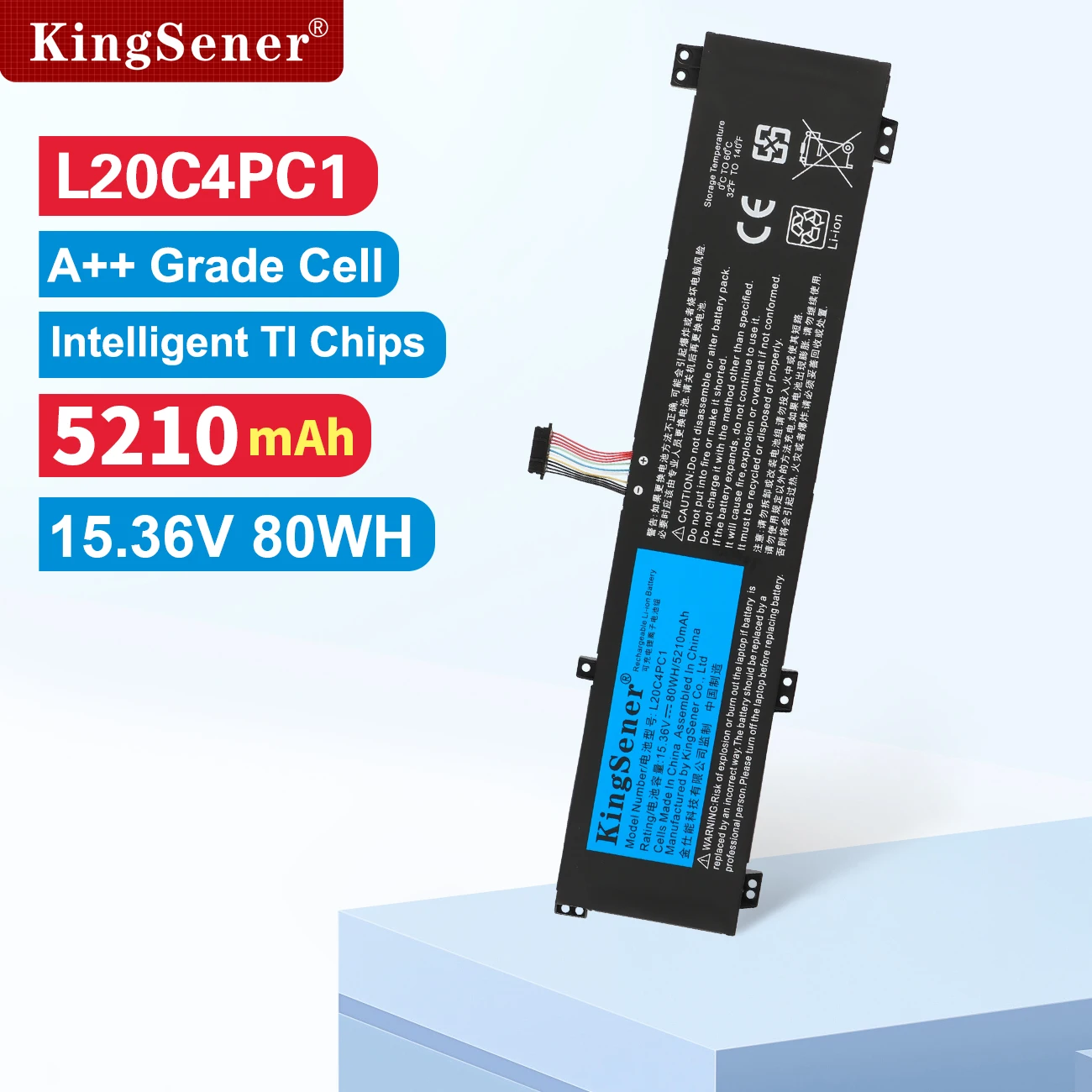 KingSener L20C4PC1 L20D4PC1 L20M4PC1 Laptop Battery For Lenovo Legion 5 15ACH6 15ITH6H Pro-16ACH6 Legion 7-16ITHG6 7-16ACHG6