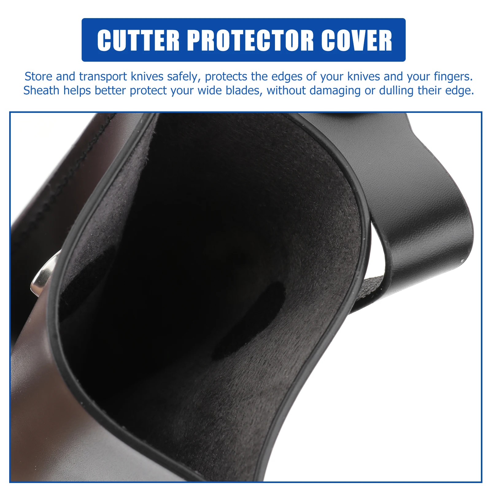 

Knife Protective Cover Chef Knives PU Sheath Cutter Guard Kitchen Safely Store Transport Protect Edges Fingers