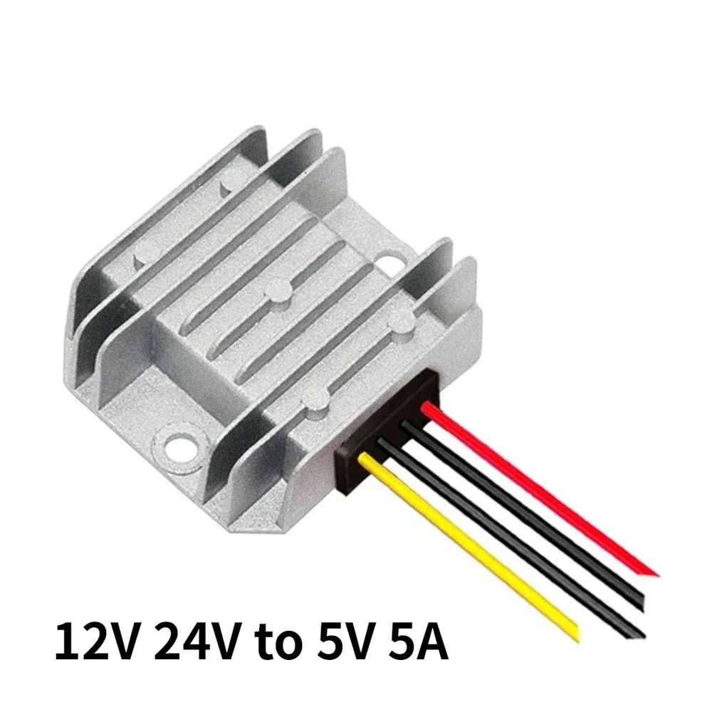 DC 12V 24V to DC 5V 5A 25W Buck Step Down Voltage Power Converter 12 24 Volt to 5 Volt 5 Amps 25 Watts 12Vdc 24Vdc to 5Vdc