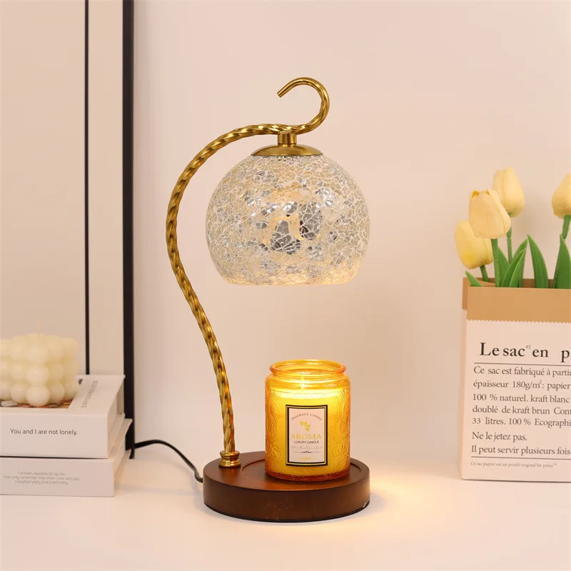 Vintage Moroccan Candle Warmer Lamp Birthday Gift for Women Home Bedroom Decor Lighting