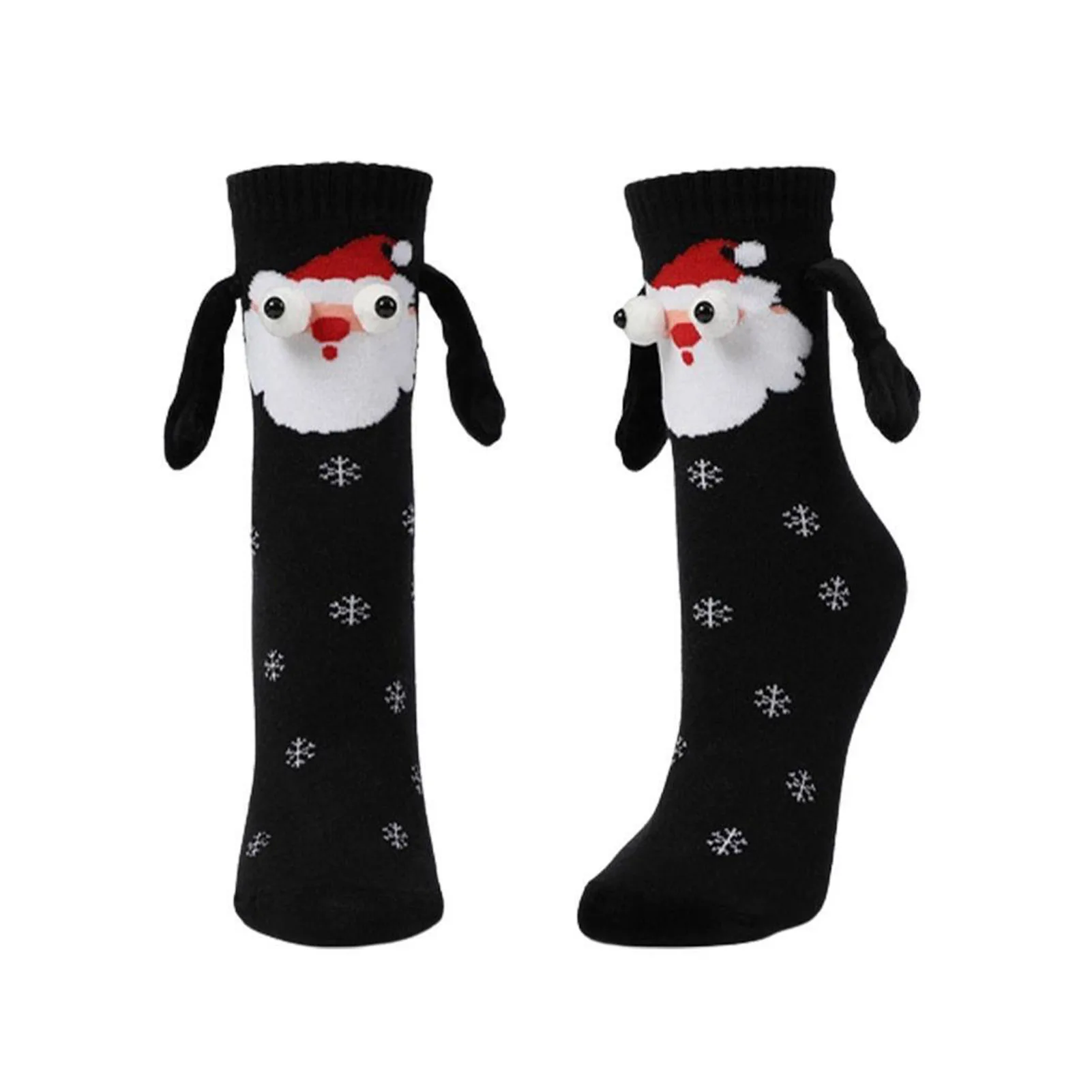 Halloween Magnetic Hand Holding Socks Soft-Breathable Cartoon Cotton Socks Gift for Boyfriend Girlfriend