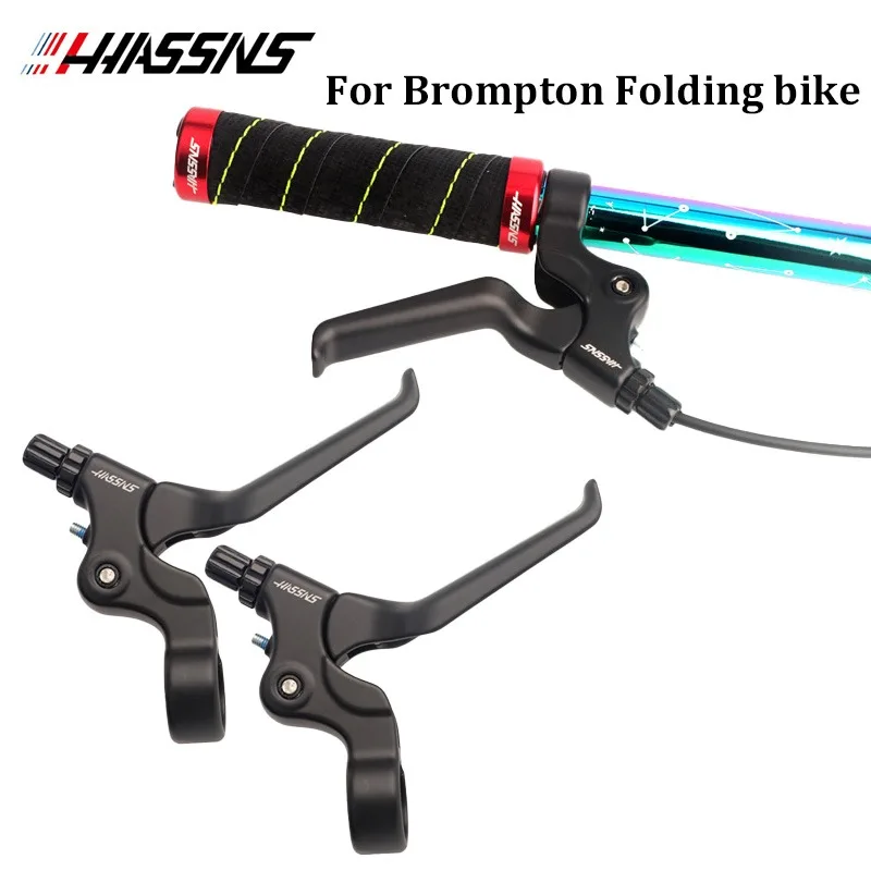 HASSNS Bicycle brake lever For Brompton Folding Bike 412 brake lever M handle modified aluminum bmx Folding bike brake lever