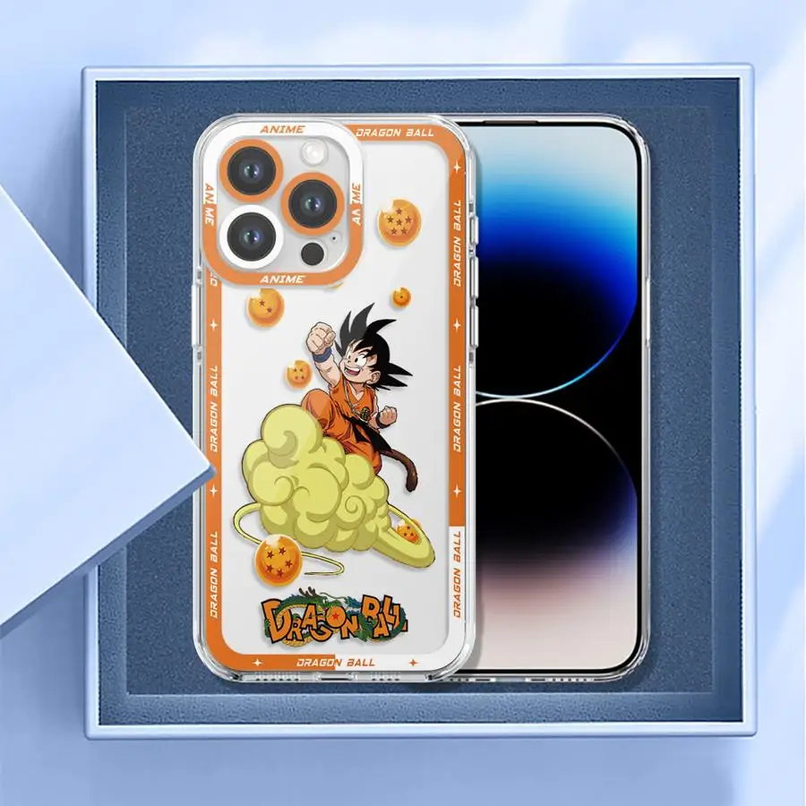 Hülle für iPhone 16e 16 15 14 Plus XR 12 Mini 13 12 11 Pro MAX 7 8 17 Air Soft Phone Cover Dragons Anime Ball