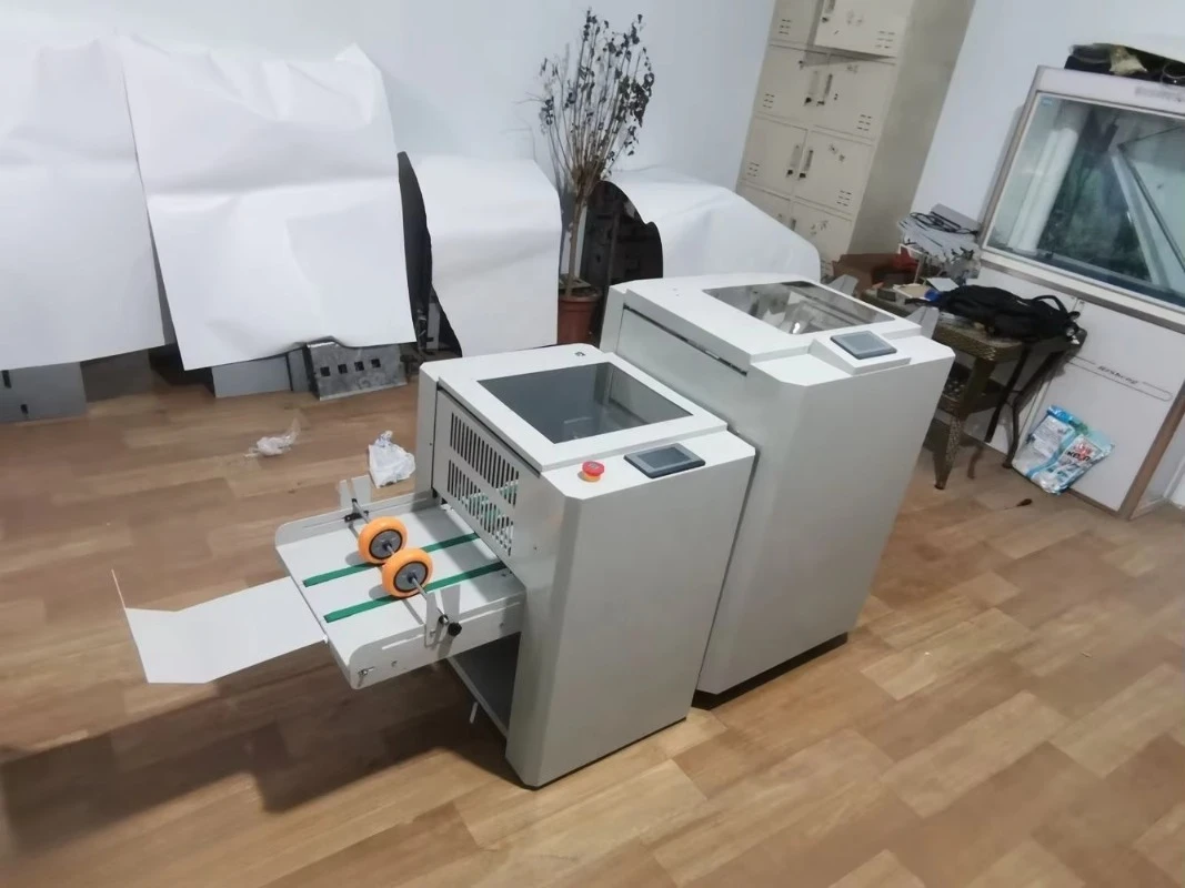 Wholesale Gino High Quality Automatic Binding Folder Brochure Maker with Hohner Head Touch Screen Trimmer Stock
