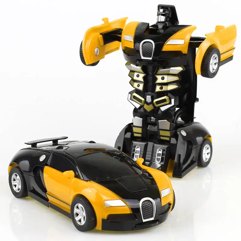 Impact Deformation Toy Car Does Not Require Batteries, Automatic Deformation Robot, Human Model Car