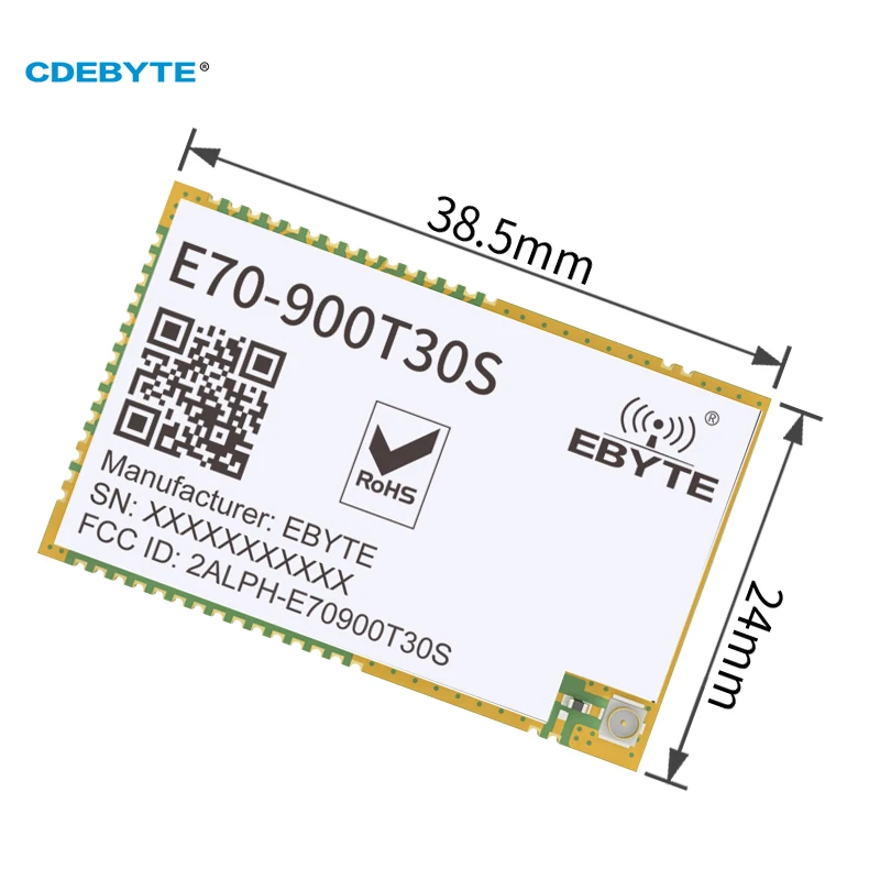 CC1310 UART Wireless Module Modbus RSSI E70-900T30S 30dBm High-Speed Continuous Transmission IPX/Stamp Hole Antenna Module