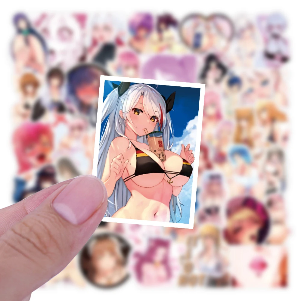 10/30/50/100 szt. Naklejki Hentai dla Dorosłych Waifu Sexy Anime Dziewczyny Naklejka Motocykl Walizka Bagaż Śliczna Kreskówkowa Króliczek Dziewczyna Naklejka