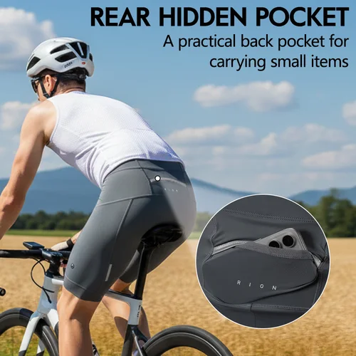 Imagen 2 del producto RION-pantalones cortos de ciclismo para hombre, medias para bicicleta de montaña, ropa para bicicleta, equipo para Motocross al aire libre, almohadilla Dolomiti, ropa de montar 6H
