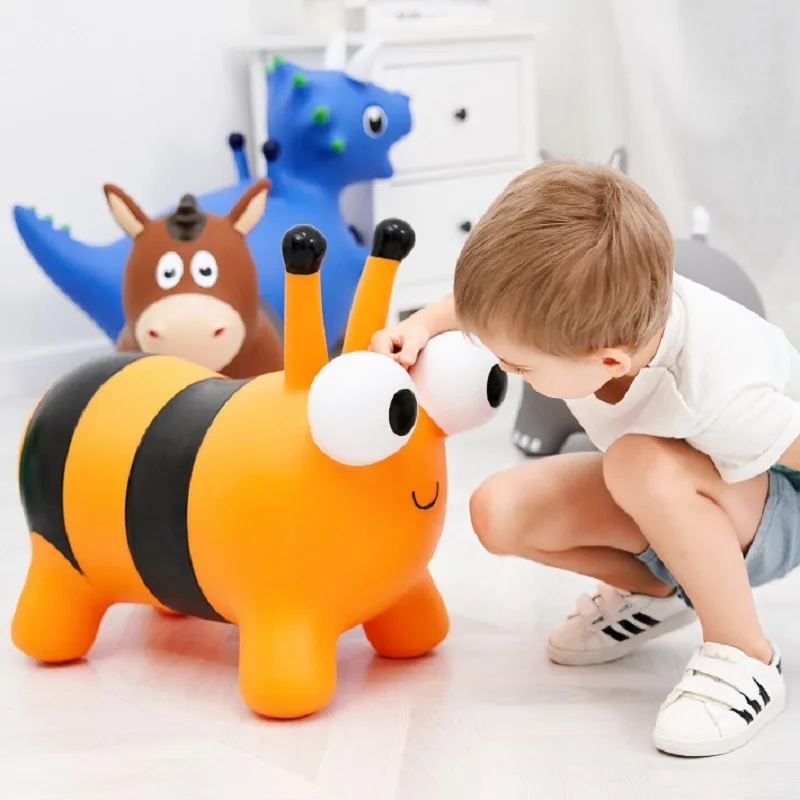 Kid inflatable toy Bee Bouncy Animals Hopper Outdoor Indoor Jumping Bounce Hopping Toys for Toddlers Inflatable Bouncing Hopper