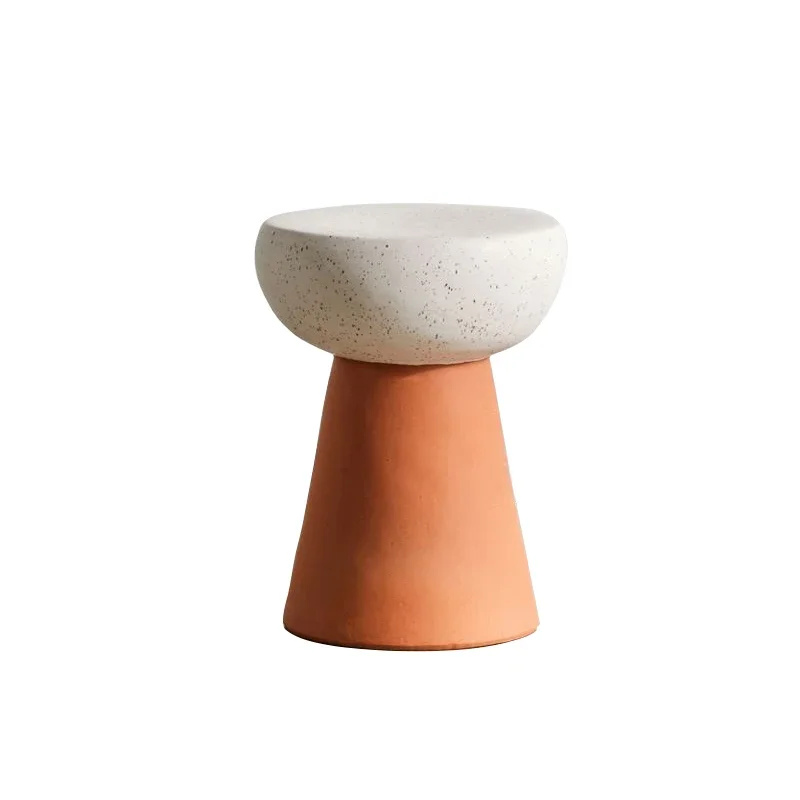 Minimalist Terrazzo Side Table Creative Designer Sample Room Hand Painted Living Room Sofa round Side Table Corner Table