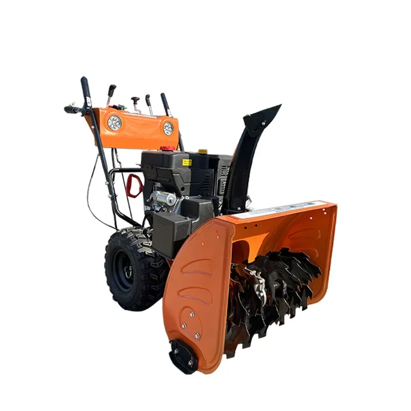 

Hand-pushed road snow plow, multi-functional snowplow in the property square factory area, commercial hand-held small snow plow