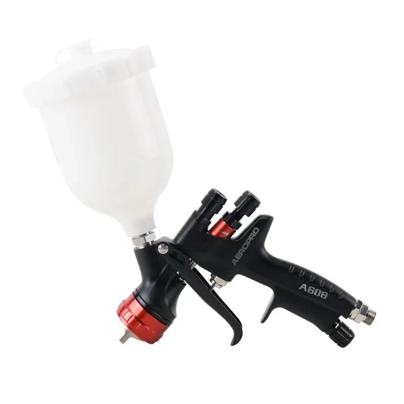 AEROPRO A608 Reduced Pressure Spray Gun Gravity Feed 1.3mm Airbrush Car Painting Gun Airbrush Automobile Finish Paint Gun