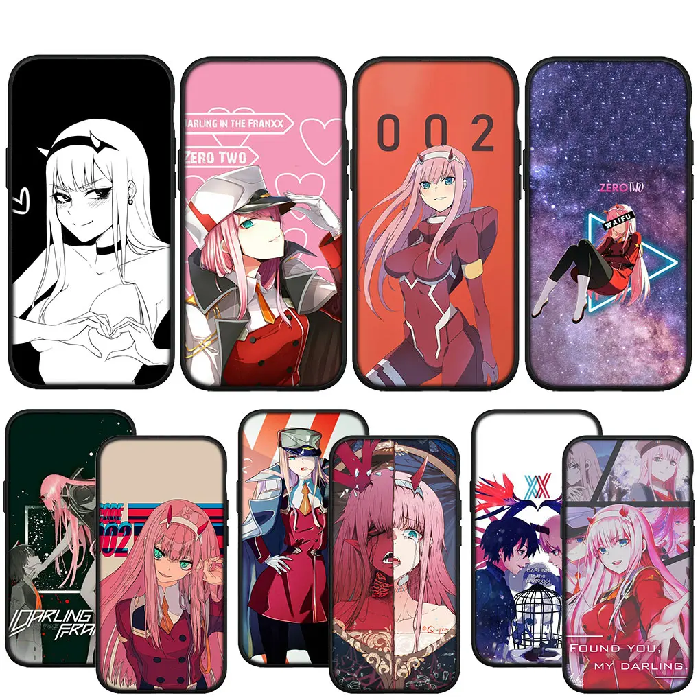 Darling in the FranXX Zero Two 002 Soft Cover Phone Casing for Apple iPhone 16 15 14 13 12 11 Pro Max 6 6s Plus + SE 16+ Case