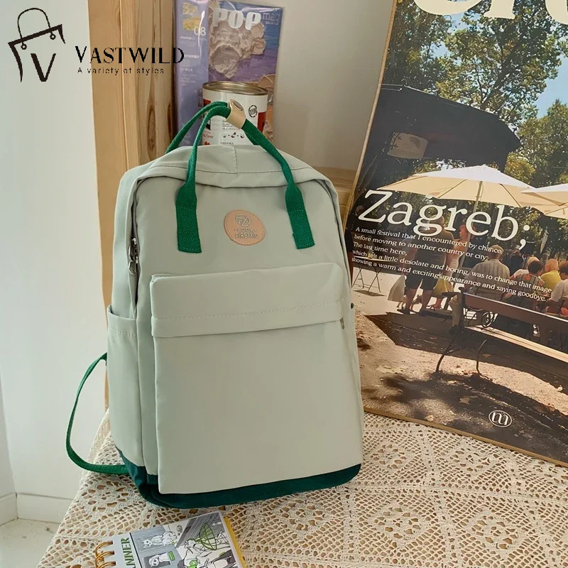 กระเป๋าเป้สะพายหลังขนาดใหญ่ ดีไซน์ทันสมัย สำหรับผู้หญิง นักศึกษา สาวๆ เดินทาง น่ารัก สไตล์ Kawaii  กระเป๋าหนังสือเรียน ทำจากไนลอน