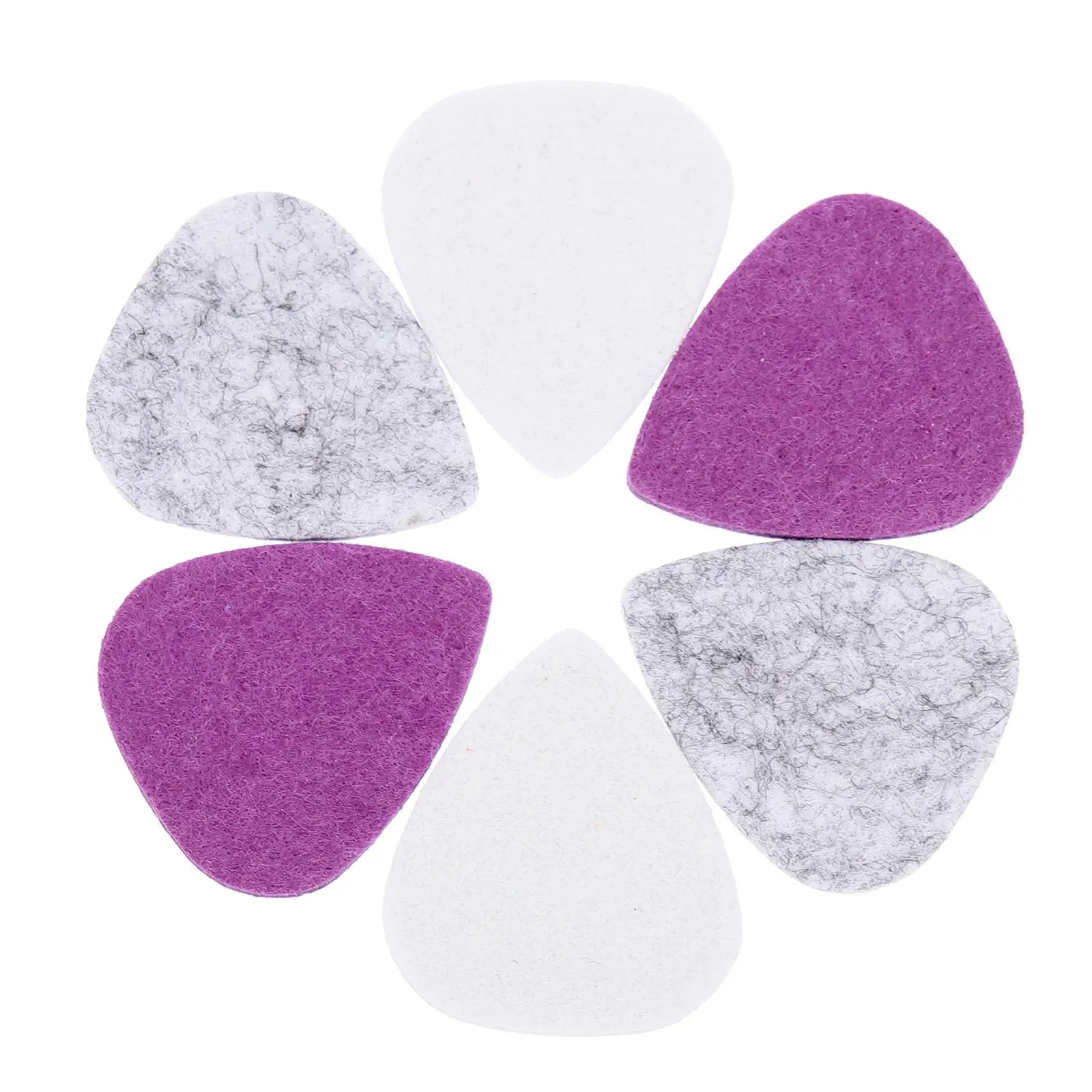

6 Pcs Pick Felt Durable Compact Practical Playing Picks Practical Guitar Pick Acoustic Ukulele Thumb Guitar Accessories