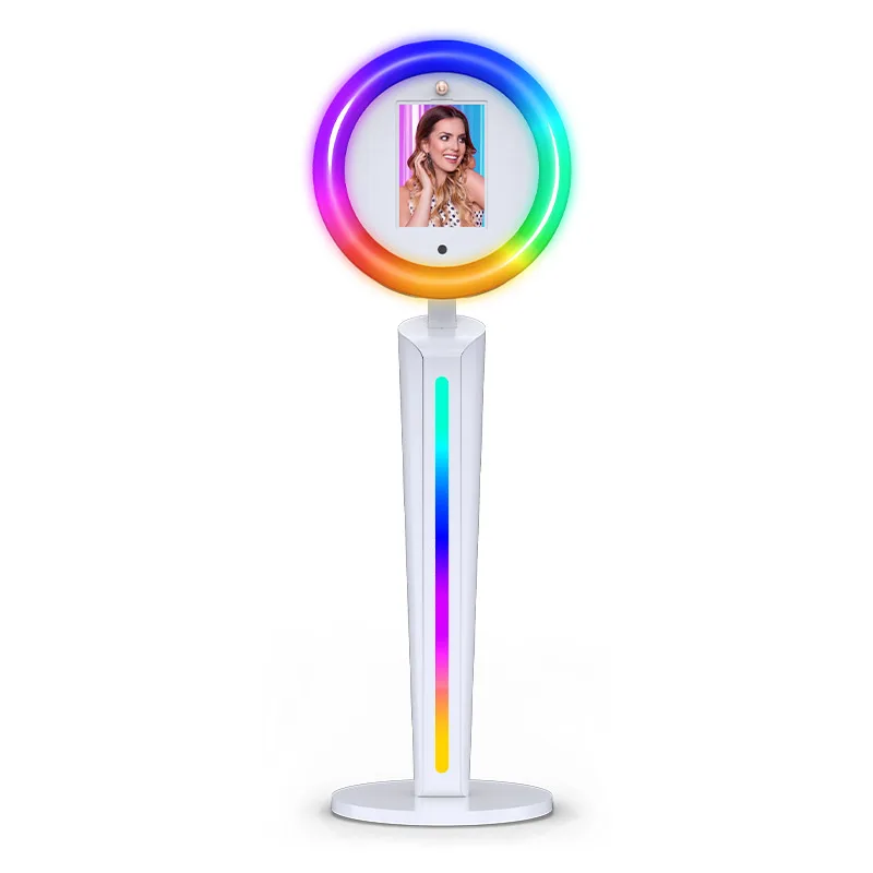 Standing Photo Booth Ranking Three Adjustable Color Temperature Magic Mirrors Photo Booth with Light Emitting Diode Light