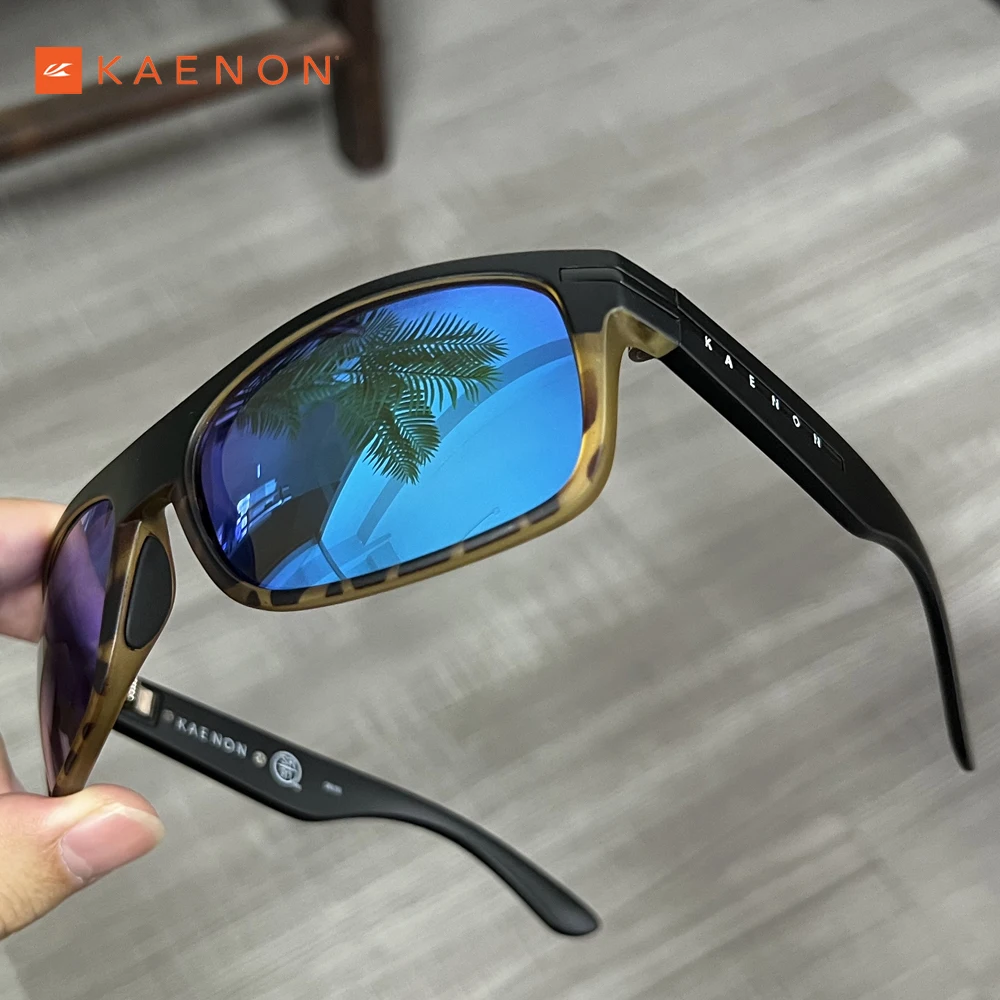 KAENON Luxury Men Polarized Sunglasses Classic Square Outdoor Fishing Sports Adventure Eyewear Women Hiking Vacation HD Glass