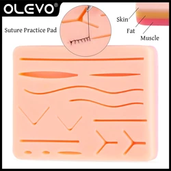 Suture Practice Pad 3 Layer With 14 Wound Durable Silicone Skin Suture Practice Kit For Medical Veterinarian Students Nurses