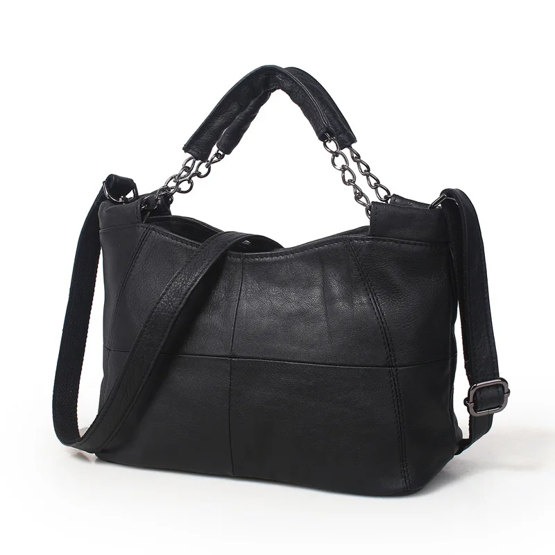 

2024 Genuine Leather New Trend Women's Bag Handbag Fashionable Hot Chain Single Shoulder Diagonal Straddle Bag