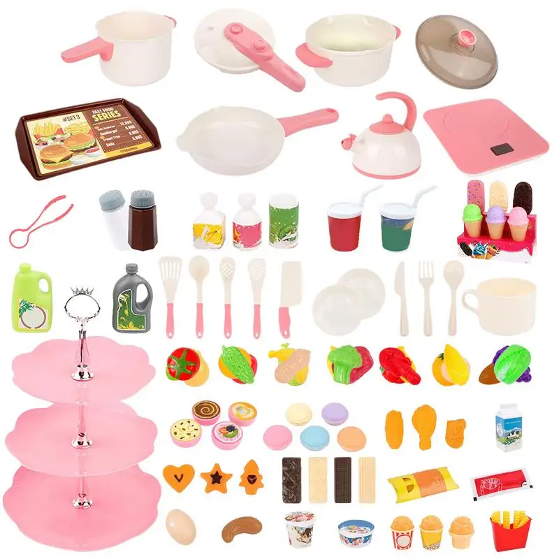 

Kitchen Toys Preschool Learning Activities Game Interactive Learning Play Kitchen Toys Pretend Food Set For Kids Indoor Outdoor
