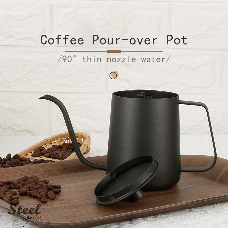 Stainless Coffee Pot/Coffee Pour Over 350ml / 600ml Kettle / Premium Pour Over Kettle ,Drip Kettle Stovetop Coffee Kettle