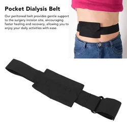 Peritoneal Dialysis Catheter Belt Tube Holder with Bag Pocket Adjustable Peritoneal Tube Protection Rubber Band for Patients