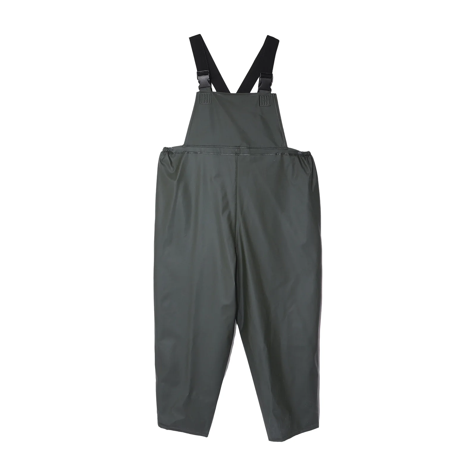 Adult Waterproof Overalls Rain Bib Pants Adjustable Straps Elastic Waist Work Jumpsuit for Farming Fishing Washing Car Workshop