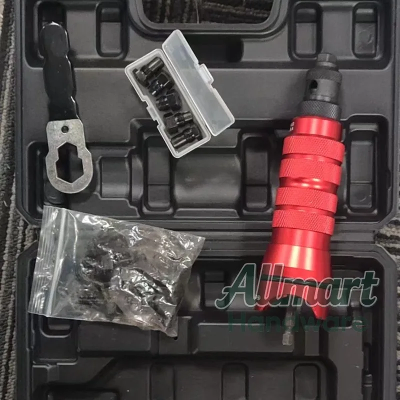 Explosion-Proof Electric Rivet Nut Adapter,Aluminum Alloy Handheld Type,Electric Drill To Rivet Gun Professional Riveting Tool