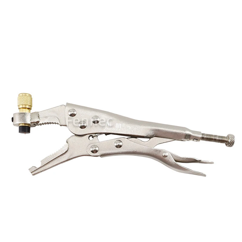 Refrigerant Recovery Clamp Air Conditioner Tube Locking Plier Refilling Pliers for Welding Locking Plier RepairTool CT-308