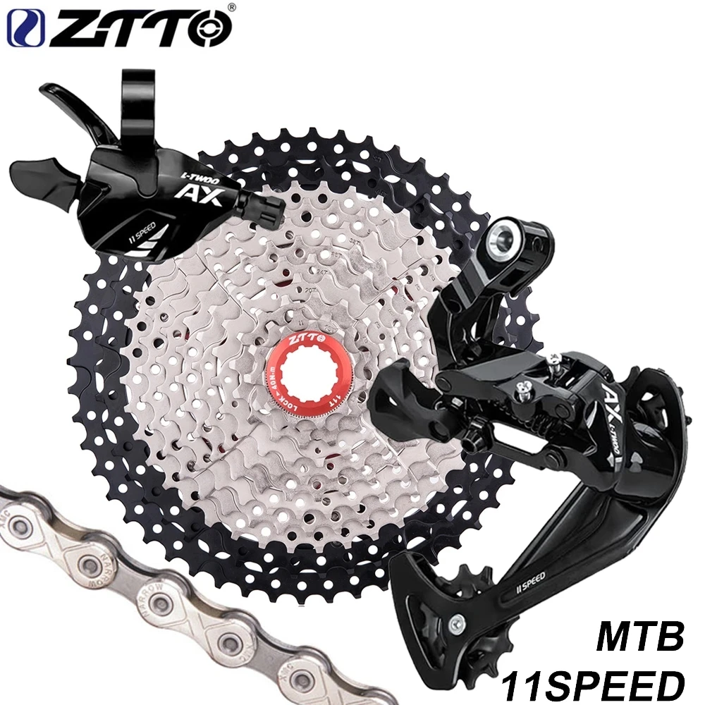 

ZTTO MTB 11 скоростной групповой набор 1X11 рычаг переключения передач задний переключатель 11 S цепной ток 11 в 46T 50T 52T кассета маховик K7 Звездочка MTB