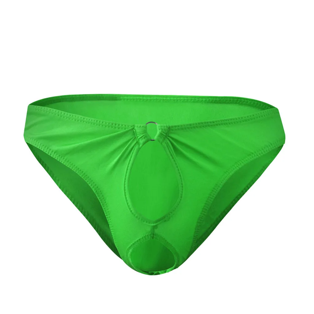 Biancheria intima da uomo erotica Foro per pene aperto G-String Gay Sexy Vita bassa Breve Perizoma Lingerie Sissp Mutande porno Cazzo esposto Undies