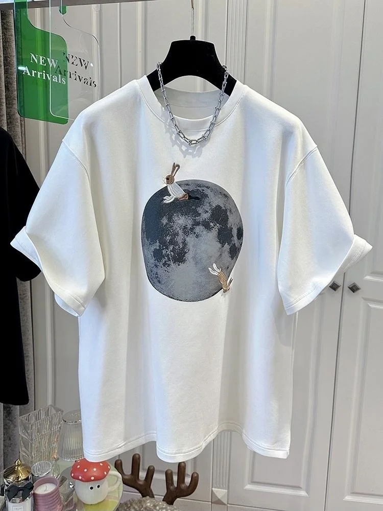 2025 Nuova Estate Elegante Moda Tinta Unita Stile Cinese T-shirt per Le Donne Allentato Casual Manica Corta O Collo Retro Magliette E Camicette