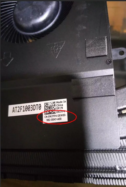 ORIGINAL STOCK BRAND NEW COOLER FAN HEATSINK FOR DELL Alienware  M1 RADIATOR  0WJYP4
