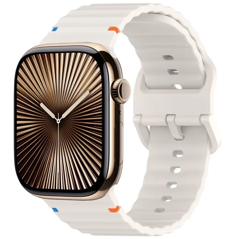 Силиконовый ремешок для часов Apple, ремешки 42 мм, 46 мм, 45 мм, 49 мм, 44 мм, 40 мм, 41 мм, 38 мм, браслет correa iWatch series 10 9 8 7 6 SE Ultra 2