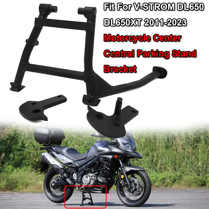 Fit For SUZUKI V-Strom 650XT VSTROM DL650 DL650XT 2011-2023 Motorcycle Middle Center Kickstand Kick Stand Holder Support Bracket