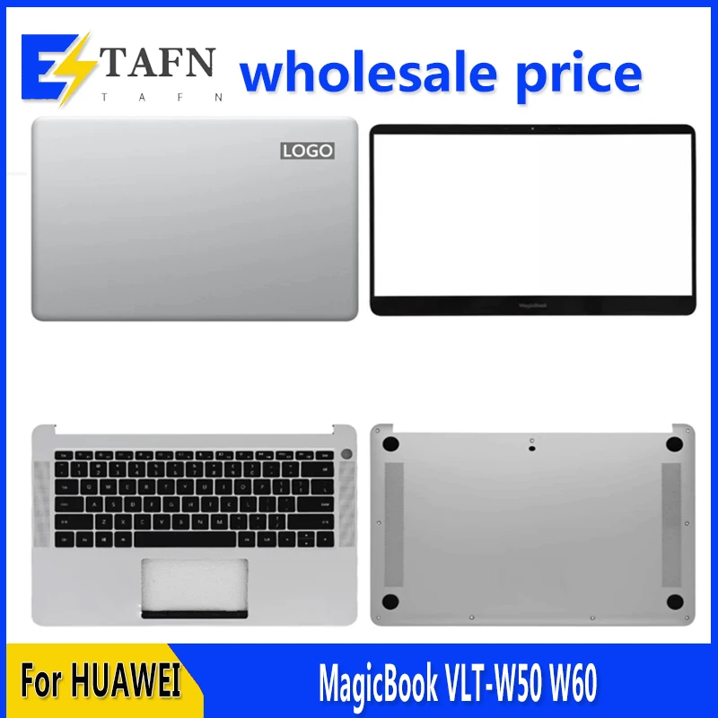 New For MagicBook VLT-W50 W60 KPL-W00 KPRL-W10 VLR-W19 Laptop LCD Back Cover Front Bezel Palmrest Bottom Case Keyboard