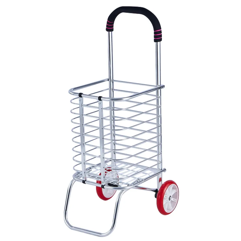 30KG Household Shopping Cart Grocery Shopping Cart Stair Climbing Folding Portable Cart Trolley Cart Elderly Trailer