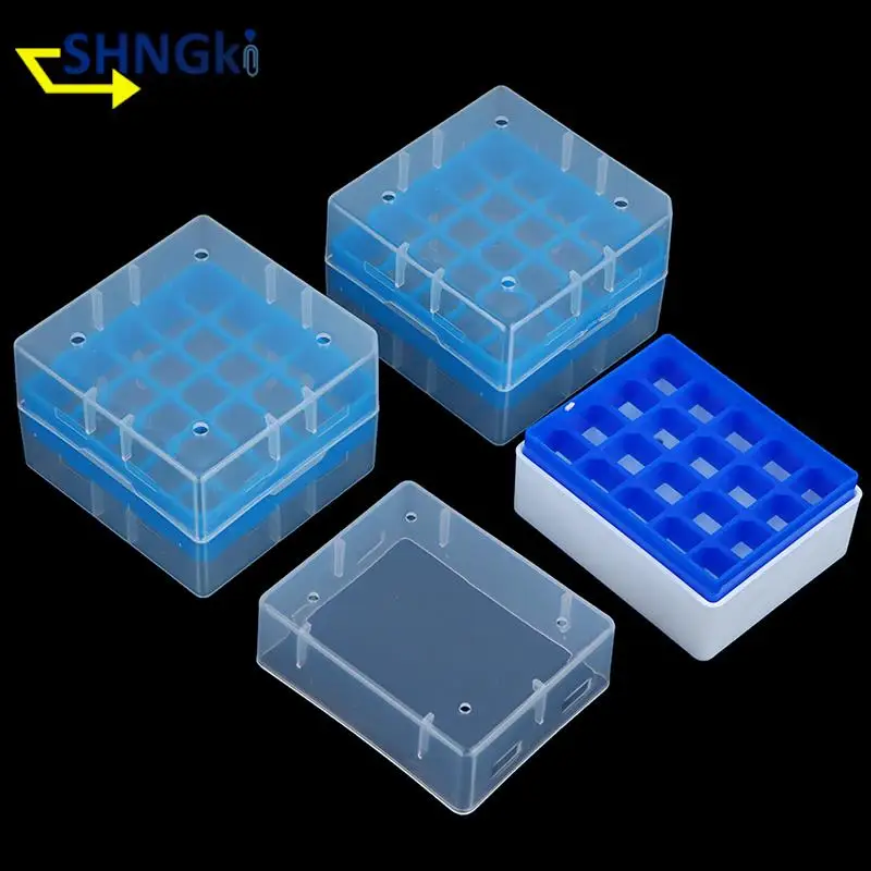 20/25/81/100 Sockets Plastic Test Tube Holder Centrifuge Tube Rack Box With Cover Centrifugal Tube Support Laboratory Supplies