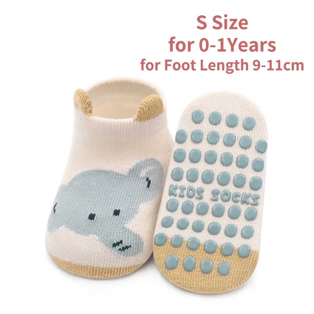 1Pair New Cotton Cotton Socks Breathable Soft Floor Socks Non-slip Toddler Short Socks Babies and Toddlers