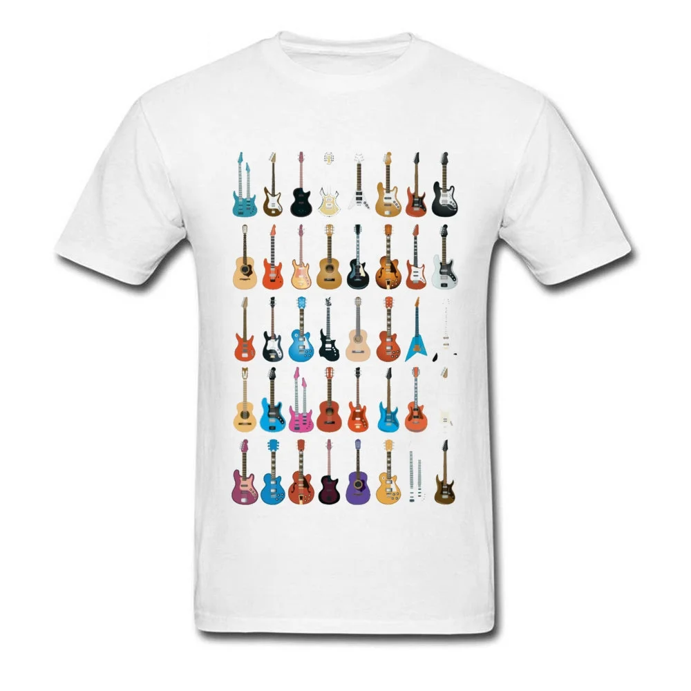 Love Guitar T-shirt Men Different Guitars T Shirt Music Lover Funny Tshirt Swag Clothing Custom Summer Coolest Black Streetwear