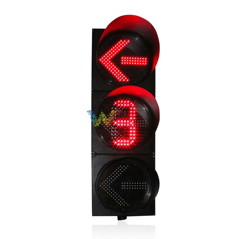 400mm turn left arrow decorative traffic lights with countdown timer