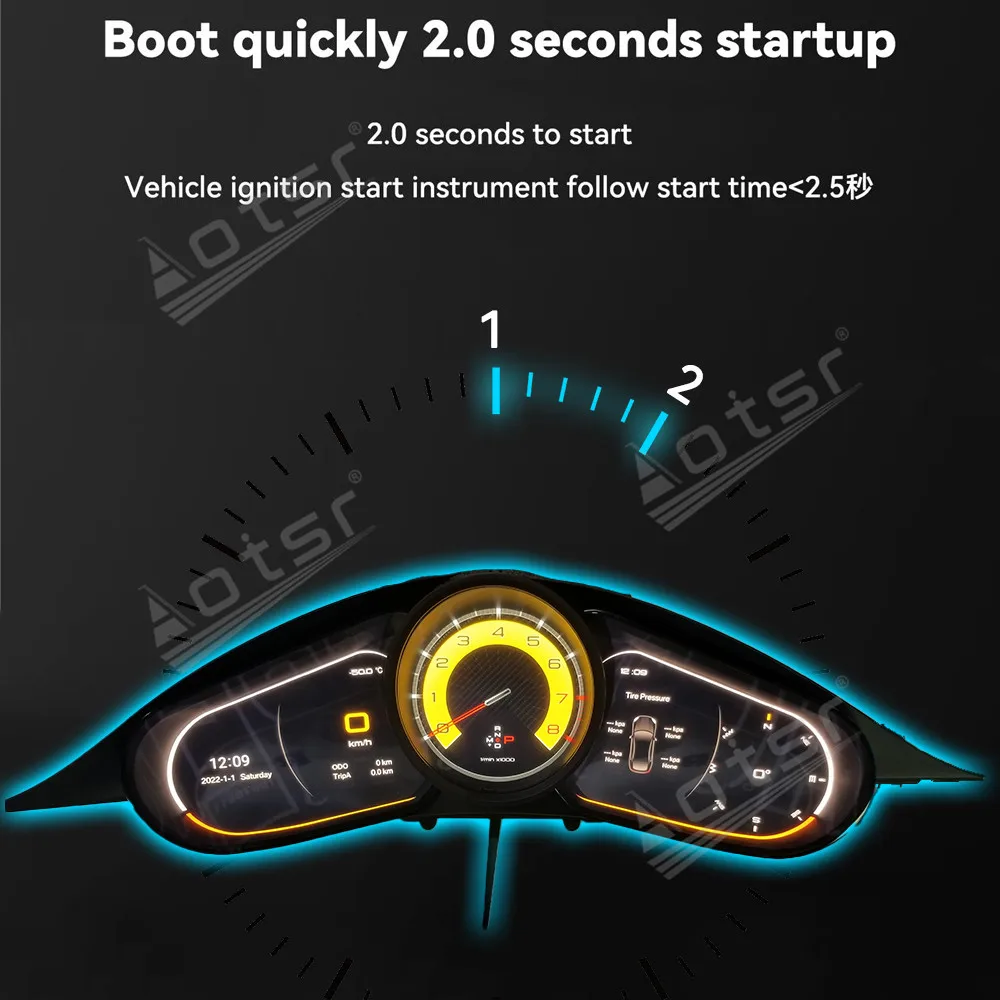 Screen Car LCD Digital Cluster For Porsche Cayenne Panamera Macan 718 Virtual Cockpit Speedometer Dashboard Instrument Panel Car