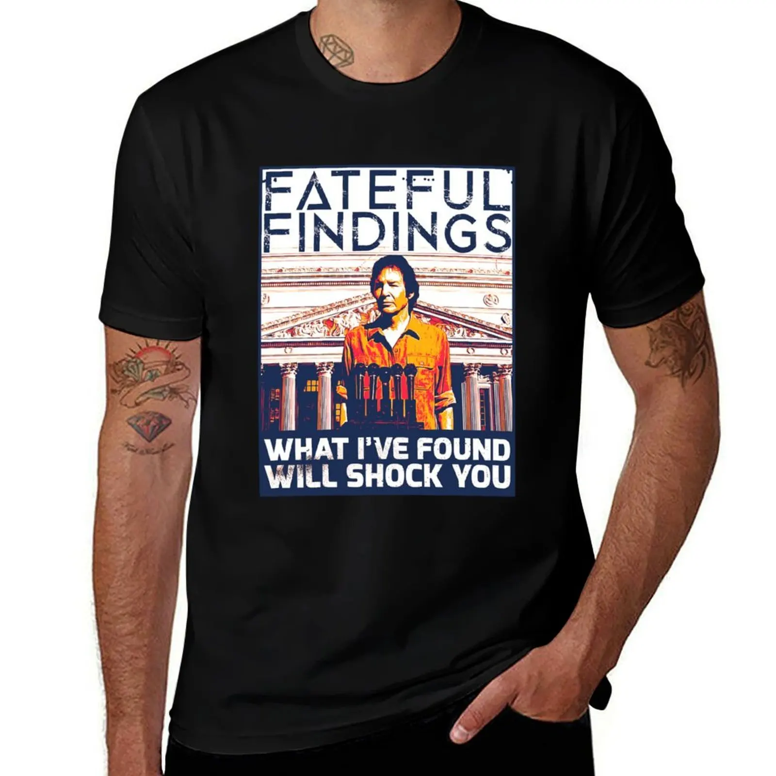 Fateful Findings Sticker T-Shirt Work Utility Casual Tee Shirt