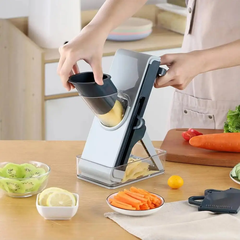 Multifunction Veggie Chopper Kitchen Tools Shredder Potato Fruit Slicer Vegetable Food Manual Drum Grater Carrot Fries Peeler