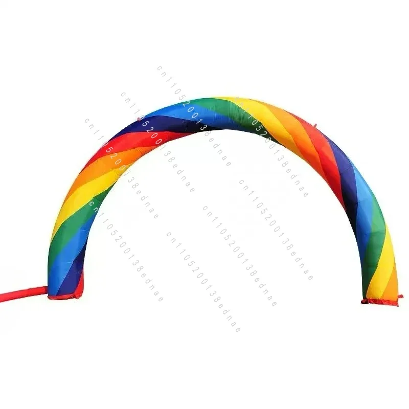 6-meter Wide Inflatable Rainbow Arch Festive Decoration Atmosphere Opening Advertisement Inflatable Arch （Excluding Blower）
