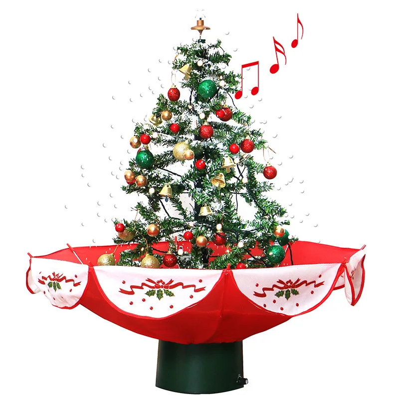 

Snow Christmas Tree Home Decoration Music Creative Christmas Tree Christmas Ornament LED Lights 75 * 60cm