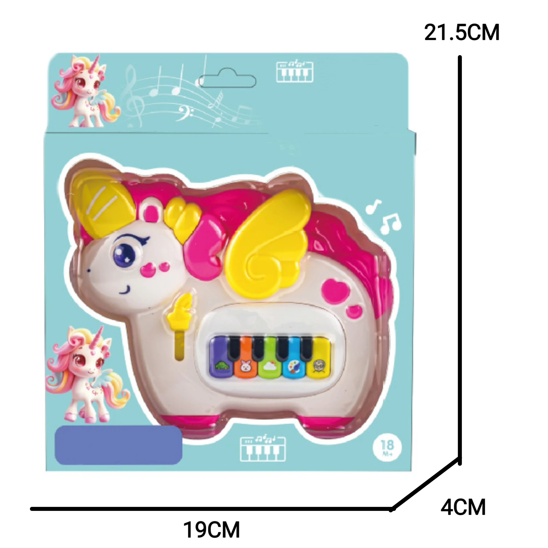 لطيف يونيكورن الطوقان ديناصور على شكل لوحة المفاتيح الإلكترونية للأطفال ABS المواد التعليم المبكر ألعاب التنوير الموسيقية للجنسين #6