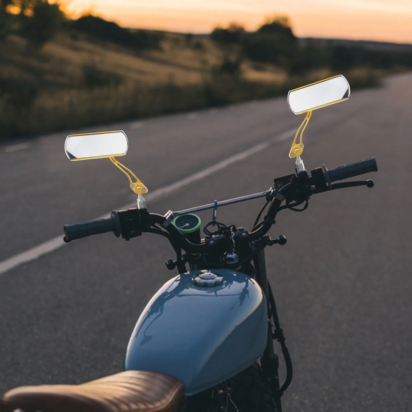 

2Pcs Bicycle Mirrors Clear Visibility Durable Easy Installation Adjustable Bike Accessories Electric Scooter Motorcycle Rear