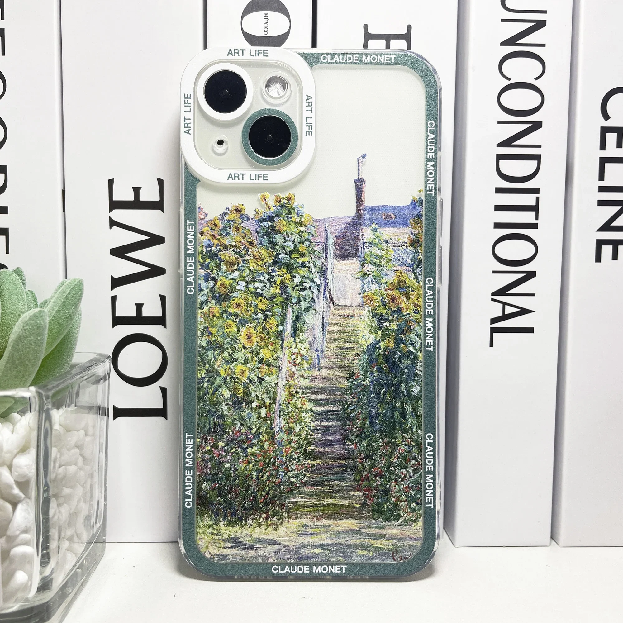 Claude Monet Painting Art Aesthetic Phone Case For iPhone 16 15 14 13 12 11 Pro Max Mini Plus Soft Cover